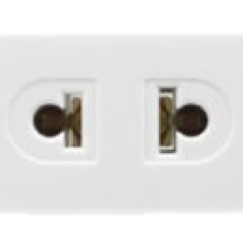 TOMA EURO AMERICANA 2P 10A 250V ATENEA BLANCO TOMA EURO AMERICANA 2P 10A 250V ATENEA BLANCO