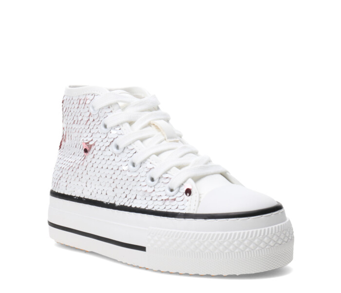 Championes de Niña MINI Miss Carol botita Blanco