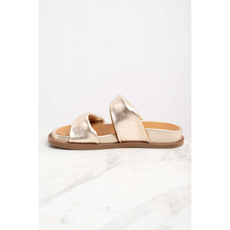 Sandalia Cuero Combinada Camel