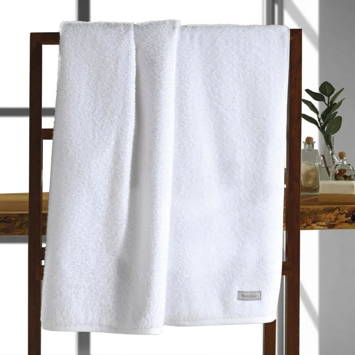 Toalla de Mano Florencia Dohler 100% Algodón 50 x 90 cm - BLANCO 