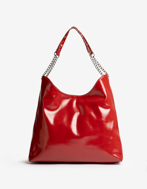 Shopper Navidad Shopper Efecto Satinado Rojo - Rojo Medio