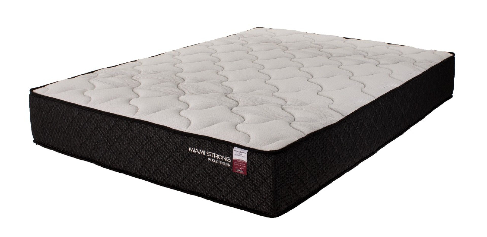 Colchón De Resortes Miami Strong 2 Plazas 138 x 188 x 26 cm 