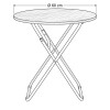 MESA AUXILIAR RED MARRON 60CM Unica