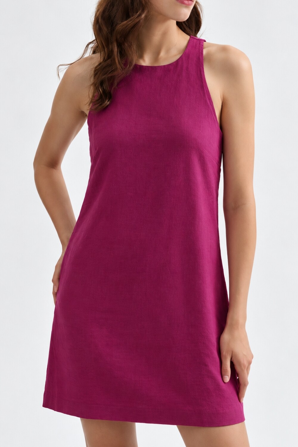 Vestido Risu Fucsia Oscuro