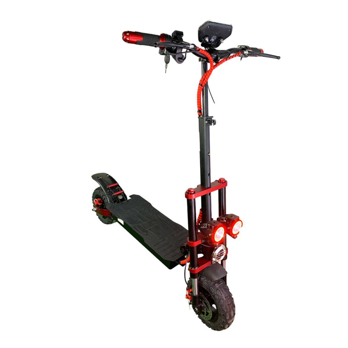 Monopatín Eléctrico Monster KDS-DC34 1000w 60v Ub - NEGRO-ROJO 