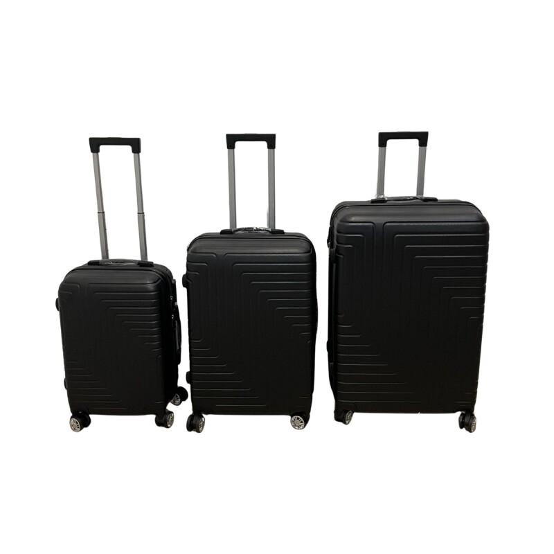 Set de 3 Valijas de Mano Rígidas Negro