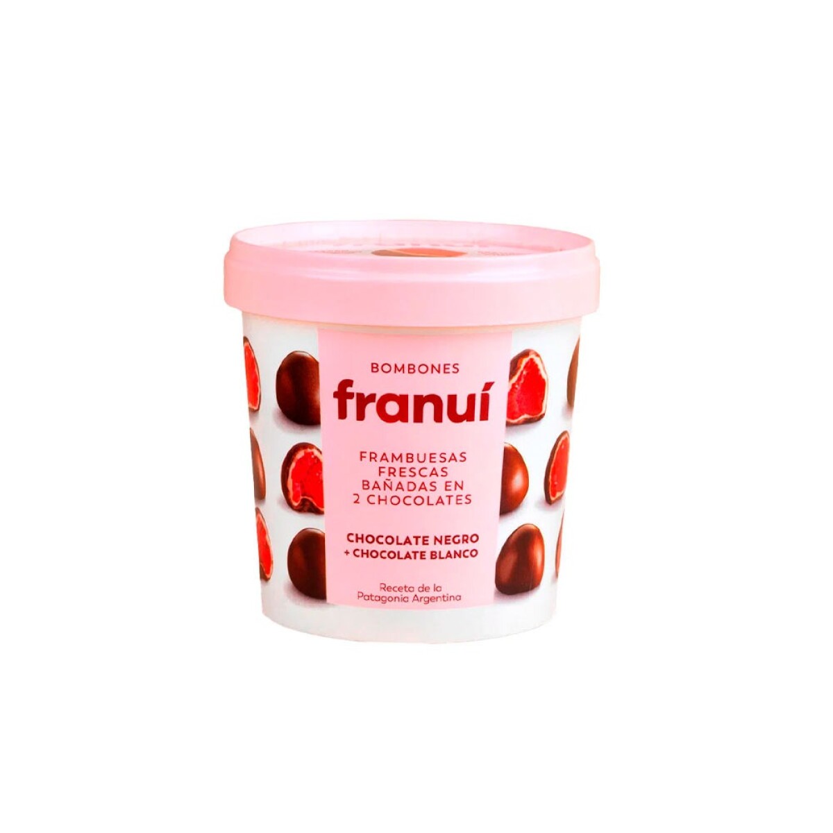 Franui Frambuesas Choco Amargo Y Blanco 150 Grs 