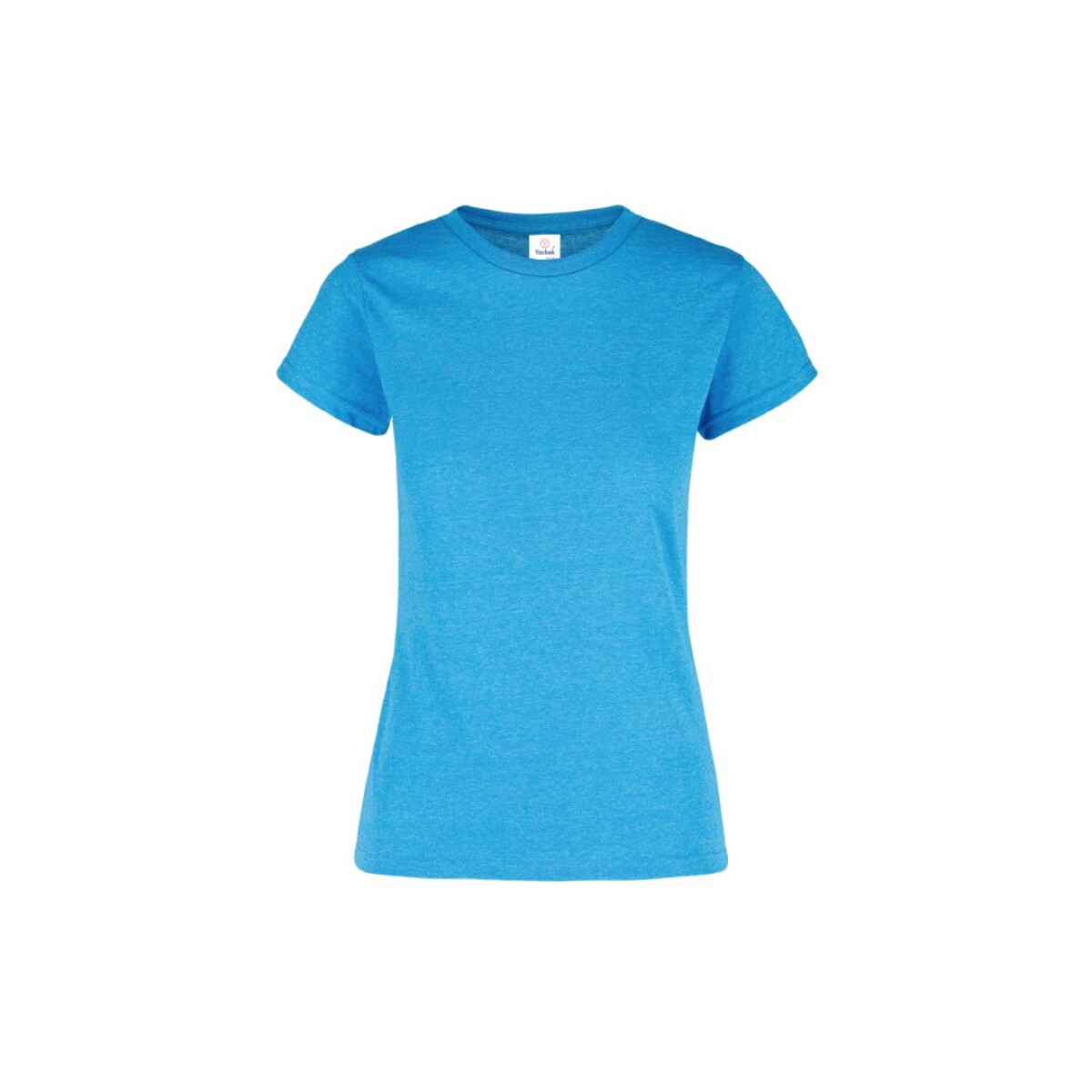 Camiseta jaspe a la base dama - Turquesa jaspe 