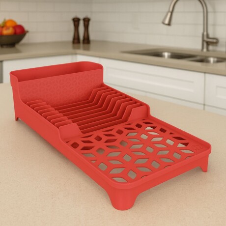 Escurridor de plástico mediano ROJO