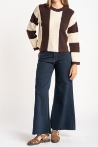 Sweater Rayado Chocolate