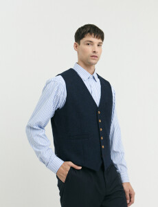 470696 CHALECO VESTIR HARRINGTON SELECT Azul Oscuro