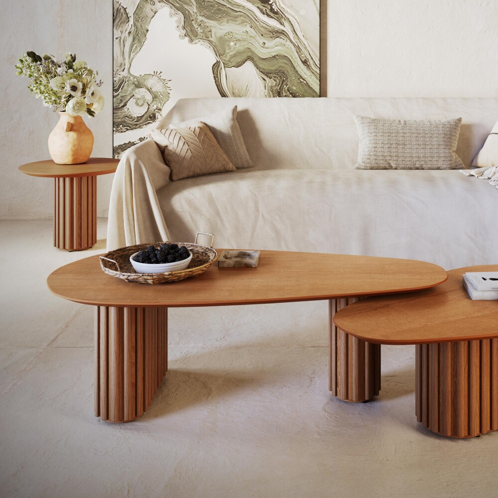 Mesa de centro Organic Large - Linea Manhattan Natural
