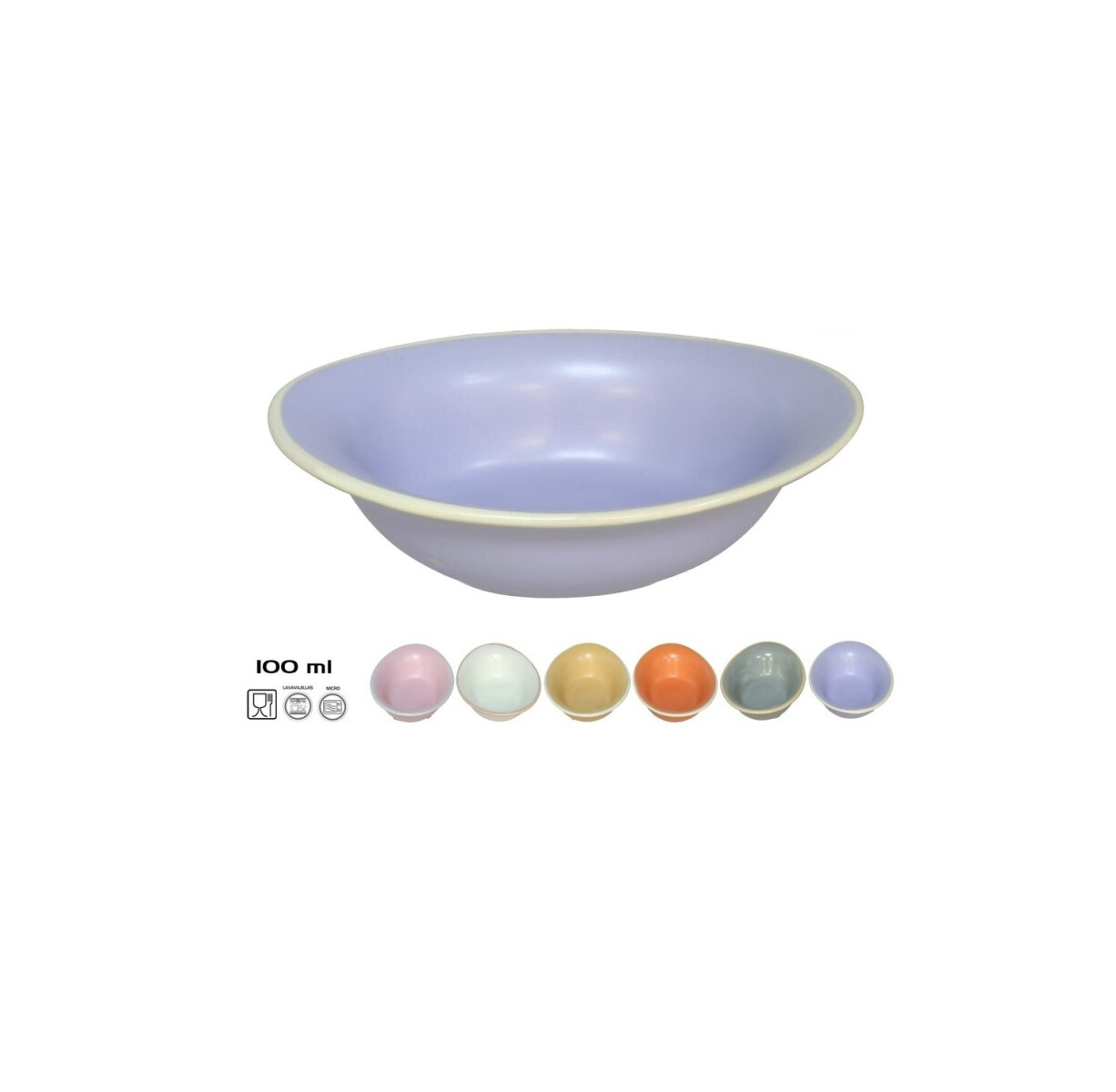 Salsera para Aperitivo Oval de Gres 100 ml – Colores Surtidos 