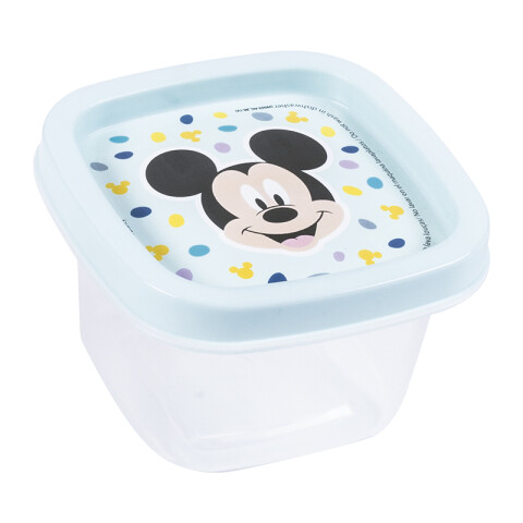 Pote Cuadrado Plástico Mickey 200 ml U