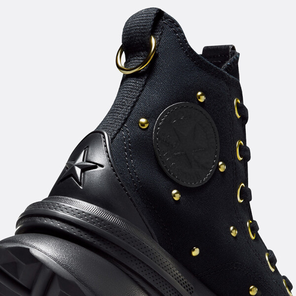 Championes Converse Run Star CX Plataform Star Studded Negro