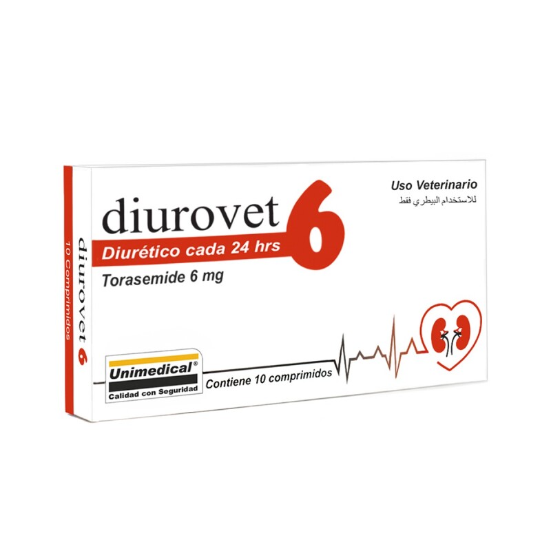 DIUROVET 6 X CAJA DE 10 COMPRIMIDOS DIUROVET 6 X CAJA DE 10 COMPRIMIDOS
