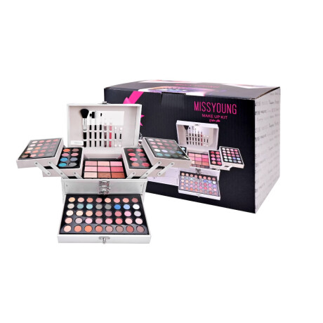 Petaca Maleta De Maquillaje Missyoung 127 Pzas Plateado