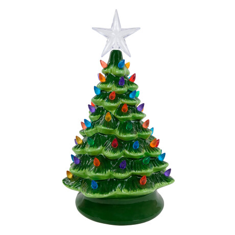 Arbol de ceramica navideño con luces Arbol de ceramica navideño con luces