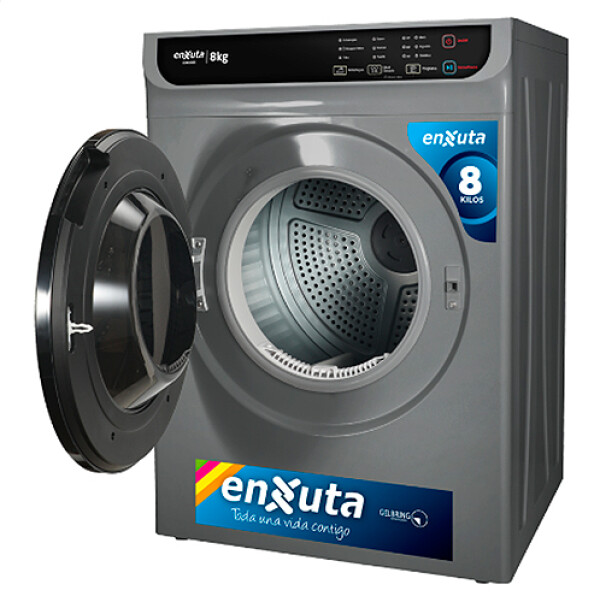 SECARROPA ENXUTA SENX080S 8 Kg - Fontal -TITANIUM Sin color