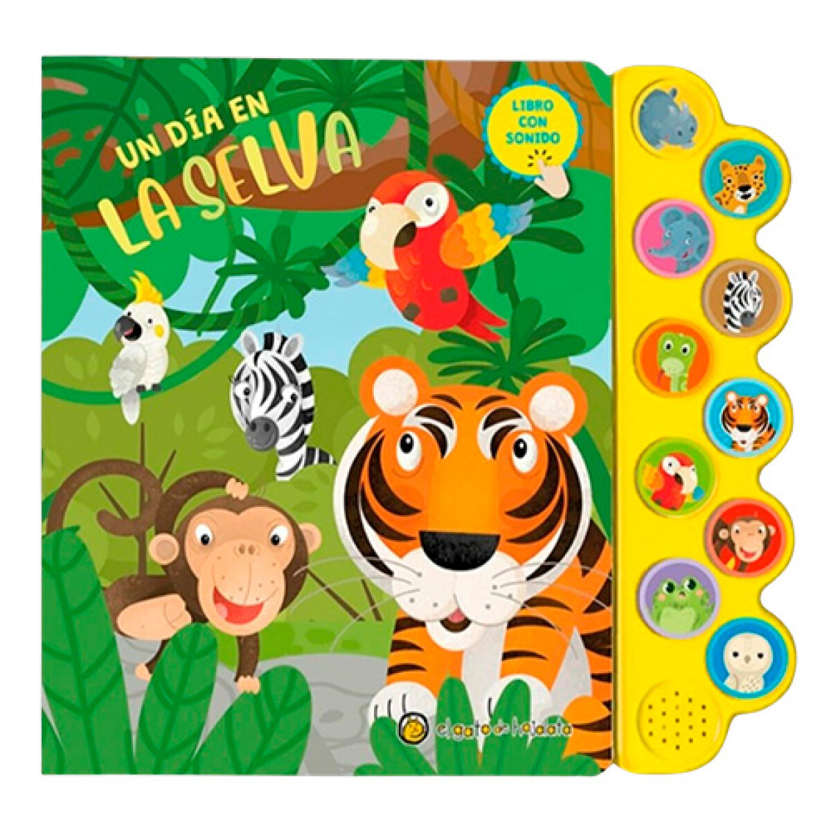 Libro Infantil un Día en la Selva Sonidos 