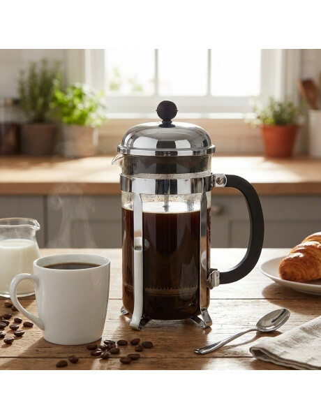 CAFETERA/TETERA FRENCH 600ML ACERO INOXIDABLE CAFETERA/TETERA FRENCH 600ML ACERO INOXIDABLE