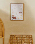 Cuadro Pecky de animales y tractor multicolor 40 x 30 cm Cuadro Pecky de animales y tractor multicolor 40 x 30 cm