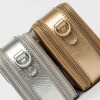 Mini bag New Penny en efecto cuero charol Plata