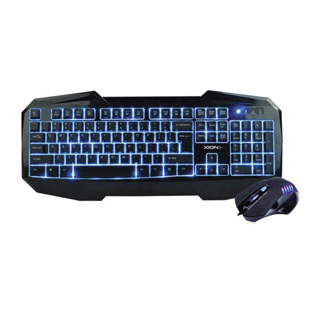 COMBO TECLADO Y MOUSE XION GAMER NEGRO XI-KBGAMER4