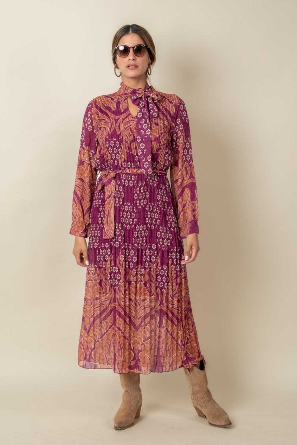 VESTIDO VIOLETA PERSA Magenta