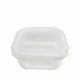 Bento box vidrio 530ml blanco