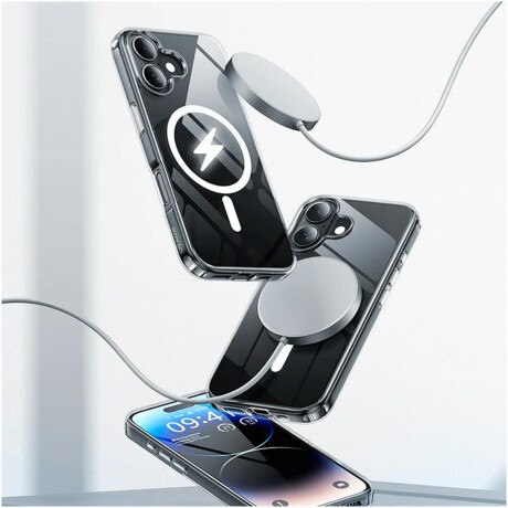 Protector Case APPLE Iphone 16 6,1' Con MagSafe Magnético - Transparente Protector Case APPLE Iphone 16 6,1' Con MagSafe Magnético - Transparente
