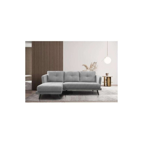 Sofa Con Chaise Triunfo 3 Cuerpos Gris Chaise Derecho