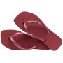 Slim Square Logo Metallic - Mujer Amaranto