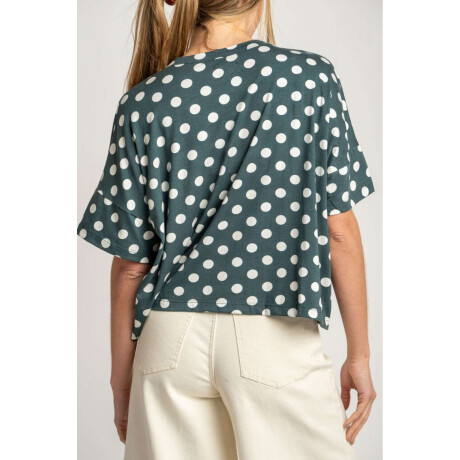 Remeron Lunares Verde