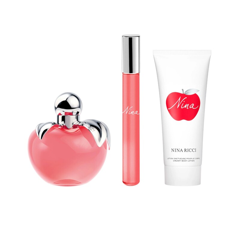 Set Perfume Nina Ricci Nina EDT 80ml + Body Lotion + Roll-On Original Set Perfume Nina Ricci Nina EDT 80ml + Body Lotion + Roll-On Original