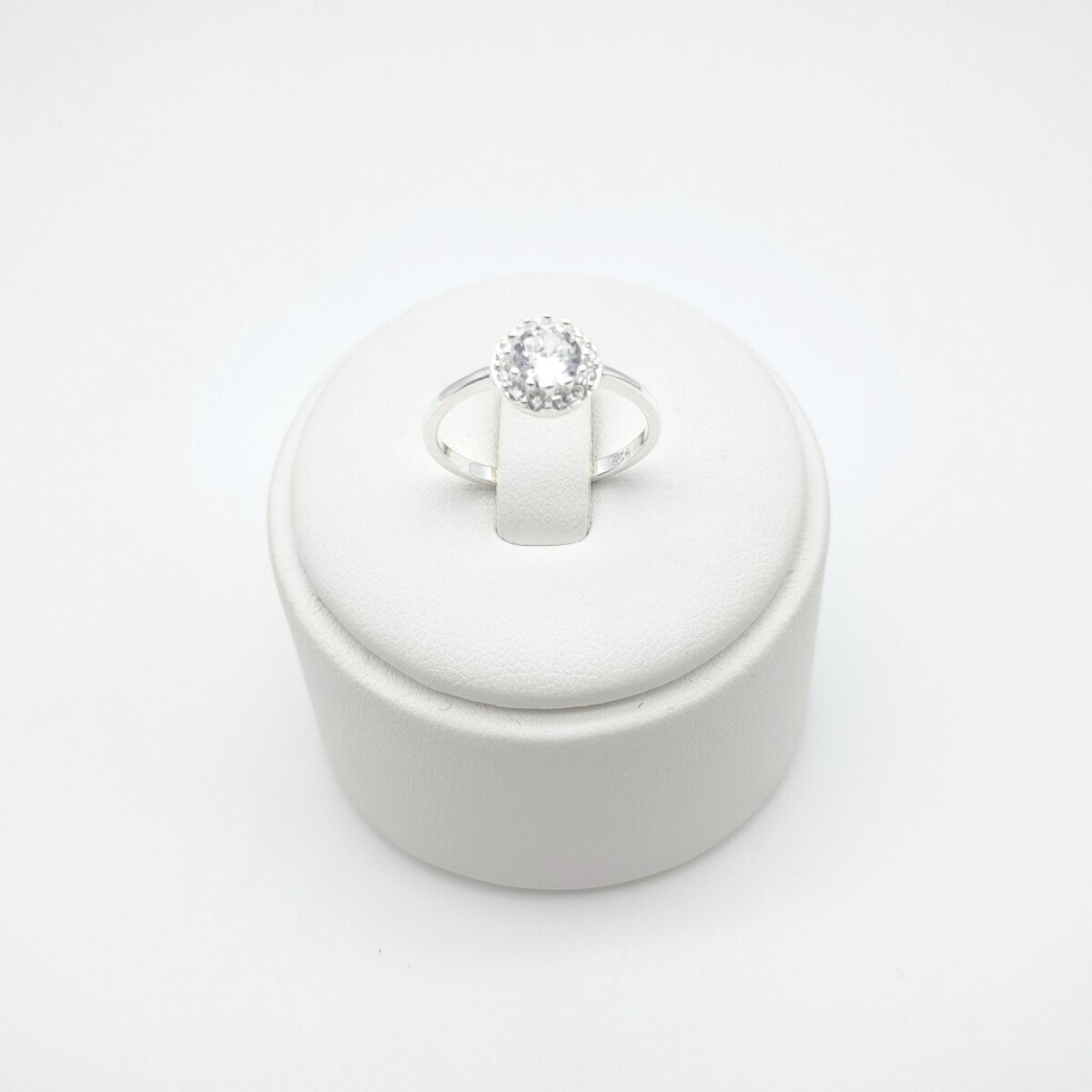 Anillo de Plata 925 Cintillo con Circonias - Ancho 1.30 mm 