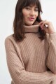 Sweater cuello rompeviento BEIGE