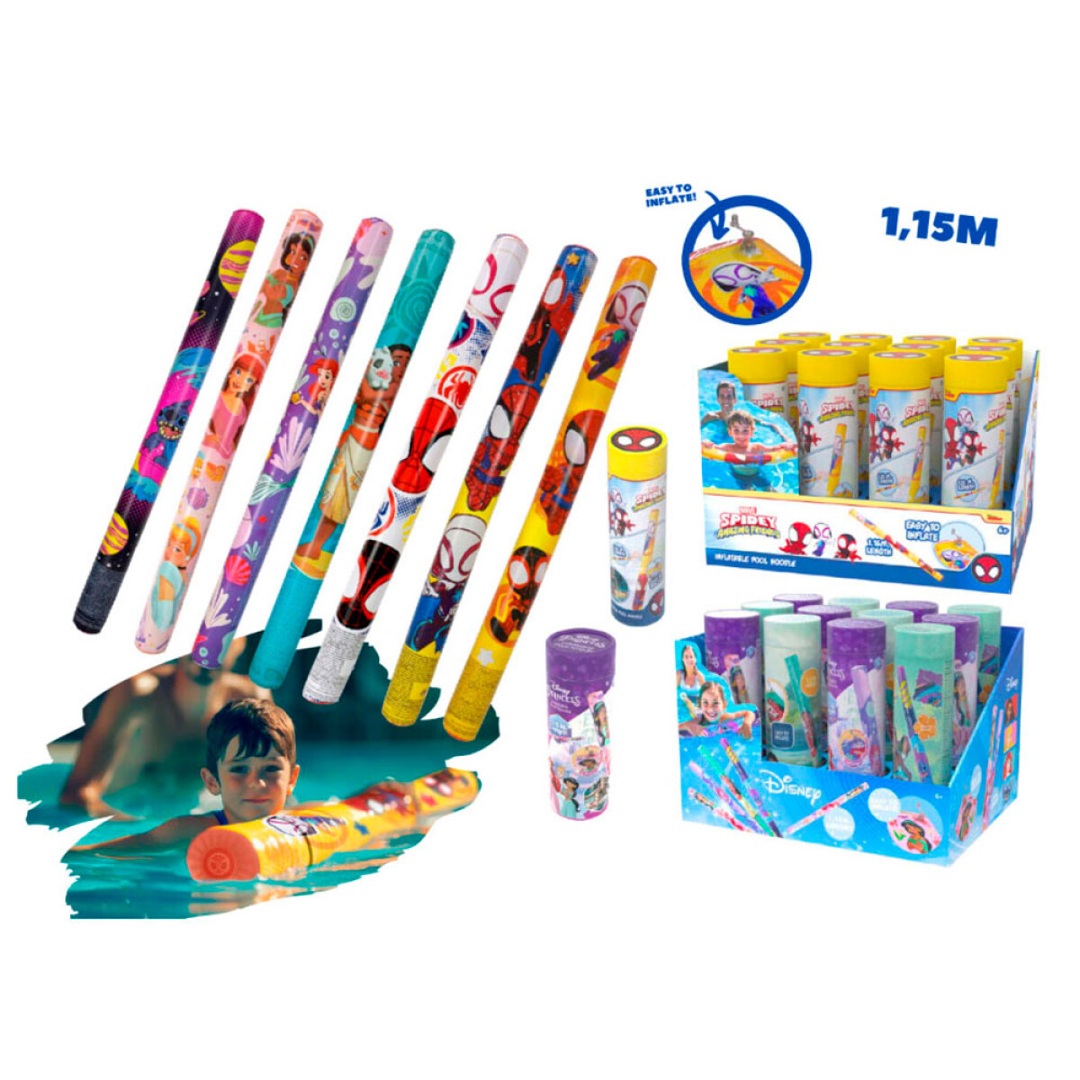 Flotador Pancho Inflable para el Agua Disney - PRINCESAS 