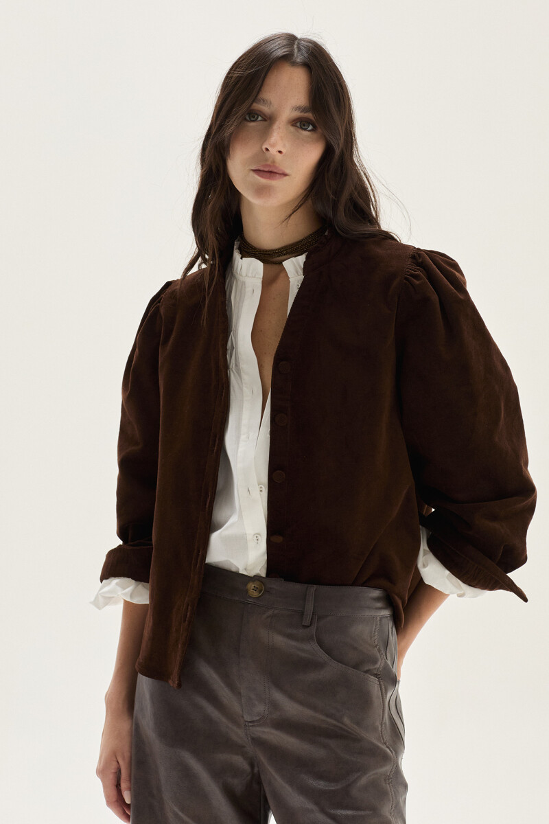 Camisa Tavi - Chocolate 