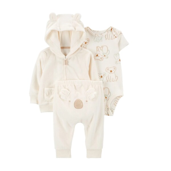 Conjunto Terry 3 piezas Carters 3M Beige KOALA