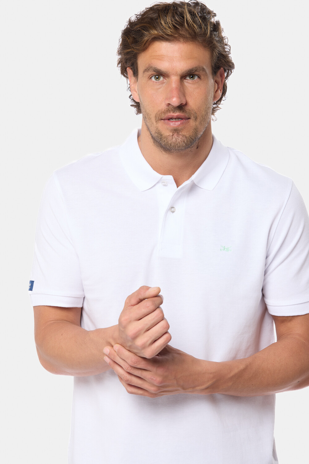 REMERA POLO LISA PIQUÉ Blanco