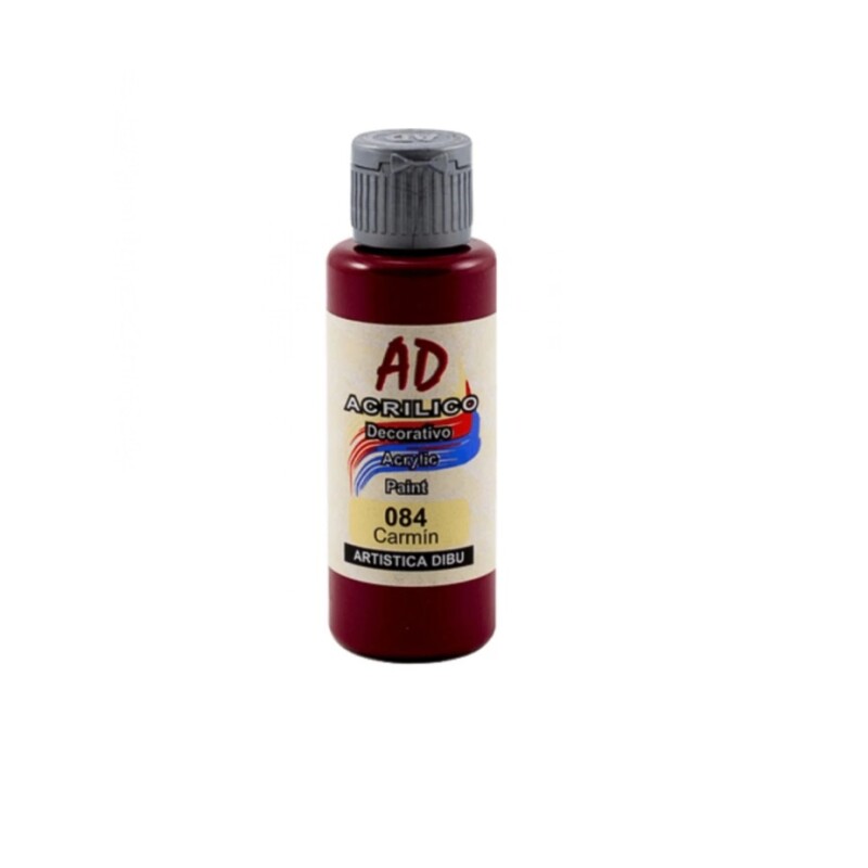 Acrílico Decorativo Ad 60 Ml Carmín #Acrílico Decorativo Ad 60 Ml Carmin