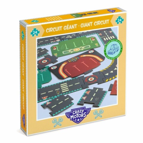 Puzzle pista de autos 24 piezas Crazy Motors Puzzle pista de autos 24 piezas Crazy Motors