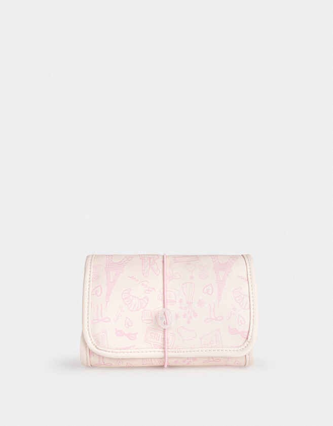 Porta Cosméticos Portacosméticos Desplegable - Rosa Viejo