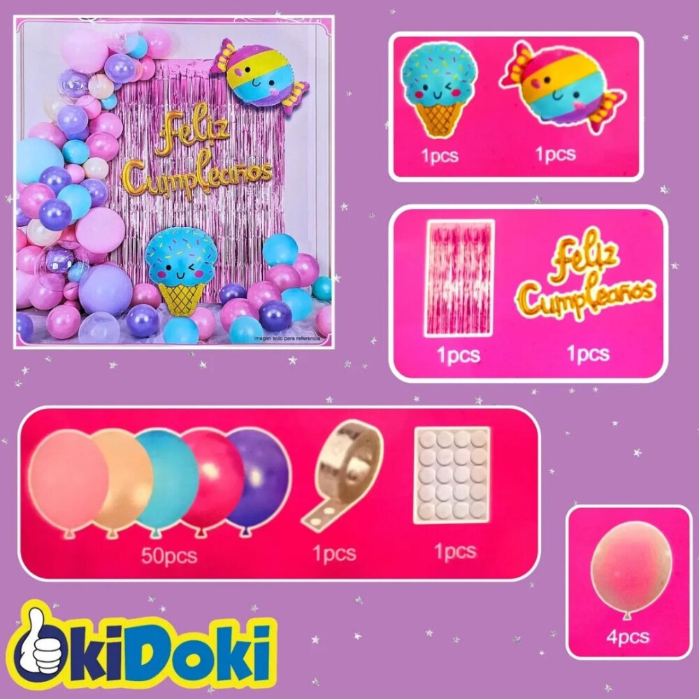 Set De Globos Para Decoración, Tema Dulce Set De Globos Para Decoración, Tema Dulce