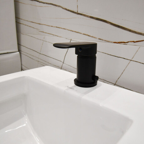 BIDET MONOCOMANDO TERMINACION MATE COLOR NEGRO LINEA ALASSIO NEGRO