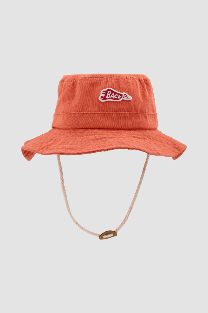 Gorro pescador infantil Hot coral