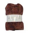 Bata de Cama Microfibra Home Class Talle P al XG Caoba