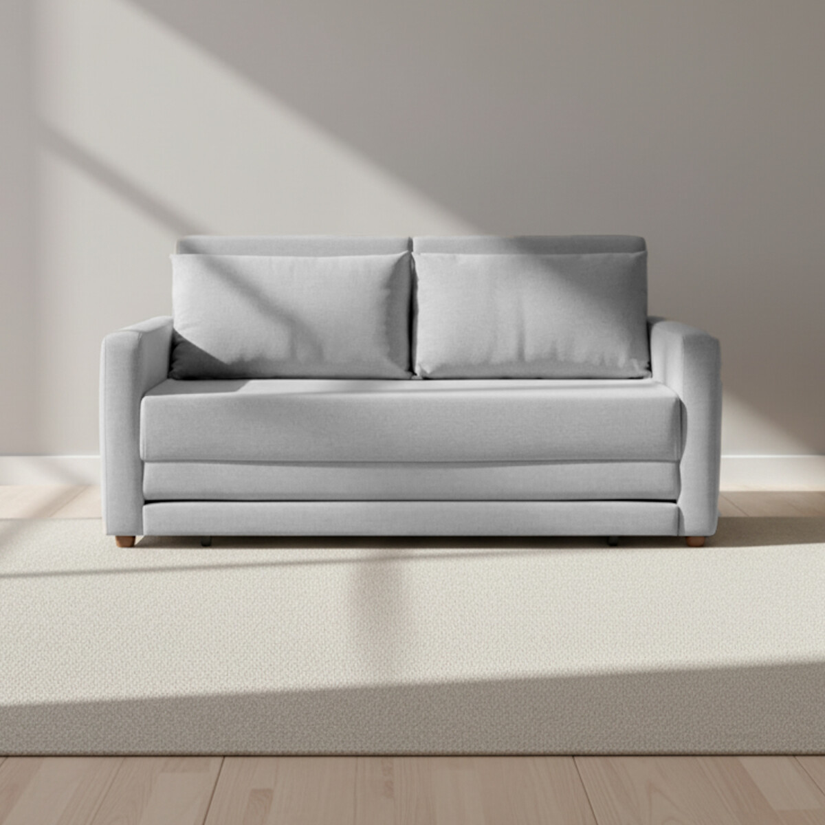 SOFA - TELA-Y-MADERA GRIS LONDON 