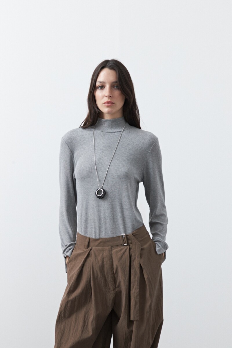 POLERA DIBAL Gris Melange